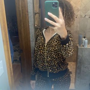 Juicy Couture Leopard Velour Hoodie